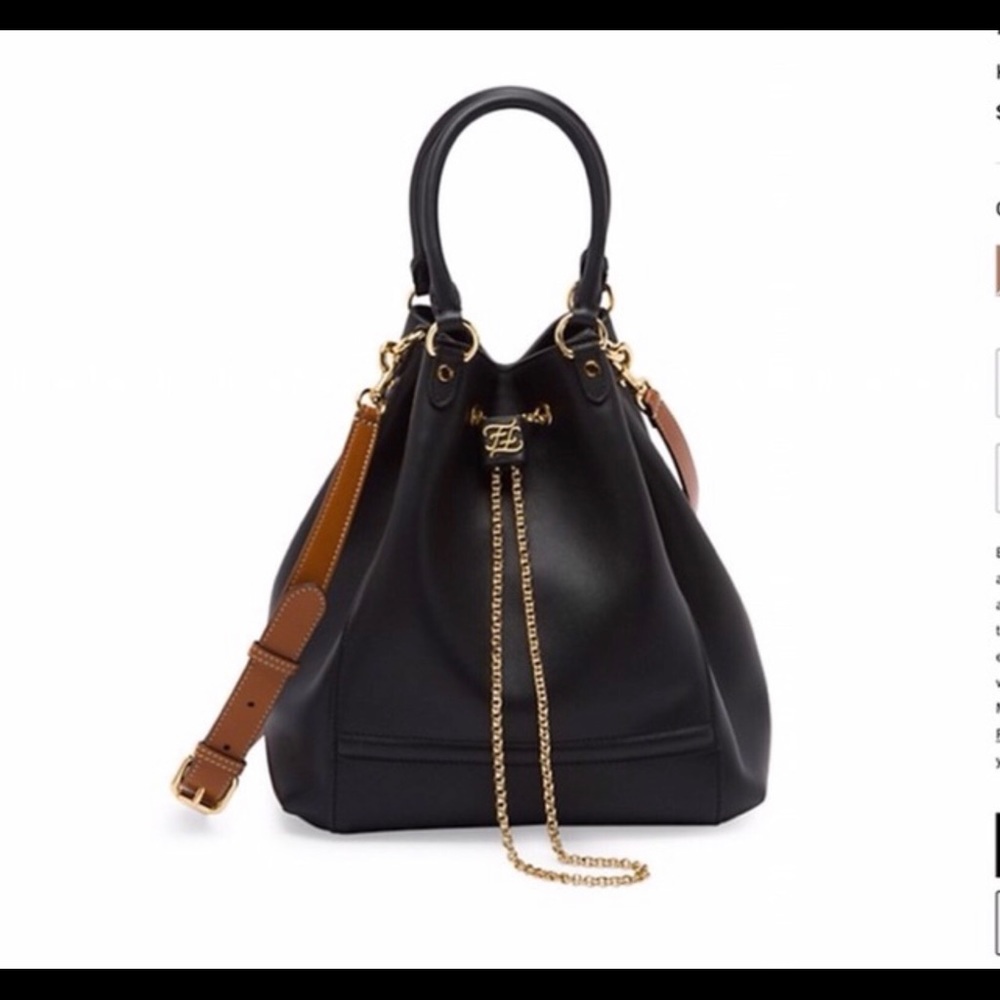 Fendi Karligraphy chain bucket bag
